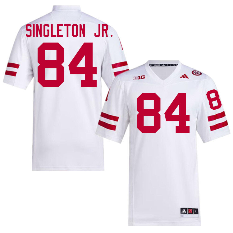 Nebraska Cornhuskers #84 DJ Singleton Jr. College Football Jersey Stitched-White